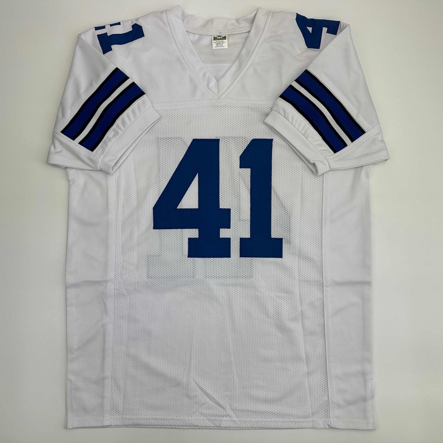 Facsimile Autographed Charlie Waters Dallas White Reprint Laser Auto Football Jersey Size Men's XL