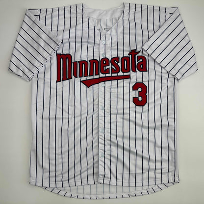 Facsimile Autographed Harmon Killebrew Minnesota Pinstripe Reprint Laser Auto Baseball Jersey Size Men's XL