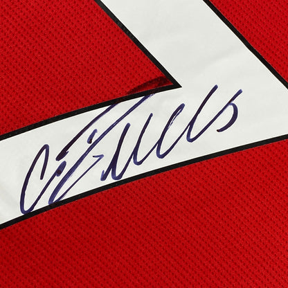 Autographed/Signed Cristiano Ronaldo Manchester United Red Current Soccer Futbol Jersey Beckett BAS COA/LOA