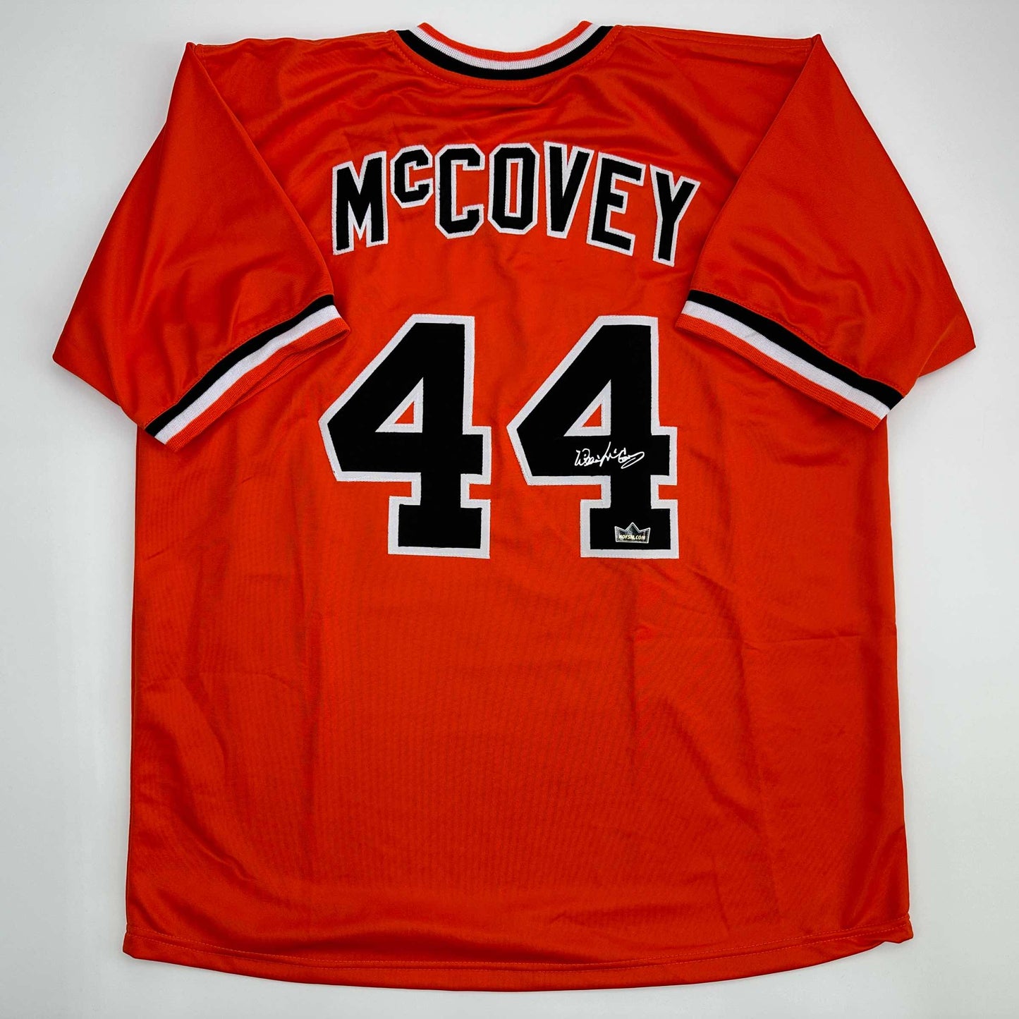 Facsimile Autographed Willie McCovey San Francisco Orange Reprint Laser Auto Baseball Jersey Size Men's XL