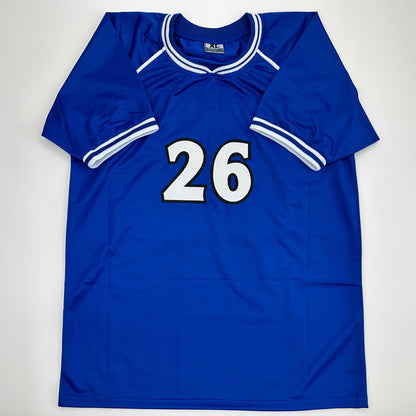 Facsimile Autographed John Terry Chelsea FC Blue Reprint Laser Auto Soccer Jersey Size Men's XL