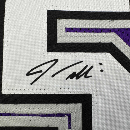 Facsimile Autographed Jason Williams Sacramento Purple Reprint Laser Auto Basketball Jersey Size Men's XL