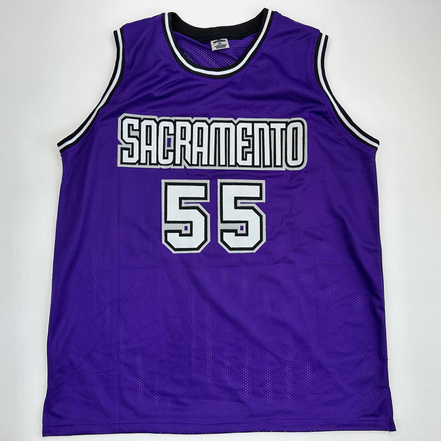 Facsimile Autographed Jason Williams Sacramento Purple Reprint Laser Auto Basketball Jersey Size Men's XL