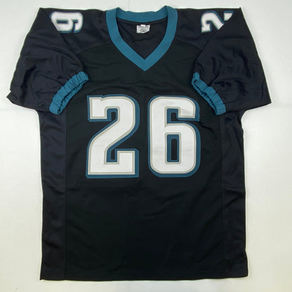 Autographed/Signed Miles Sanders Philadelphia Black Football Jersey JSA COA
