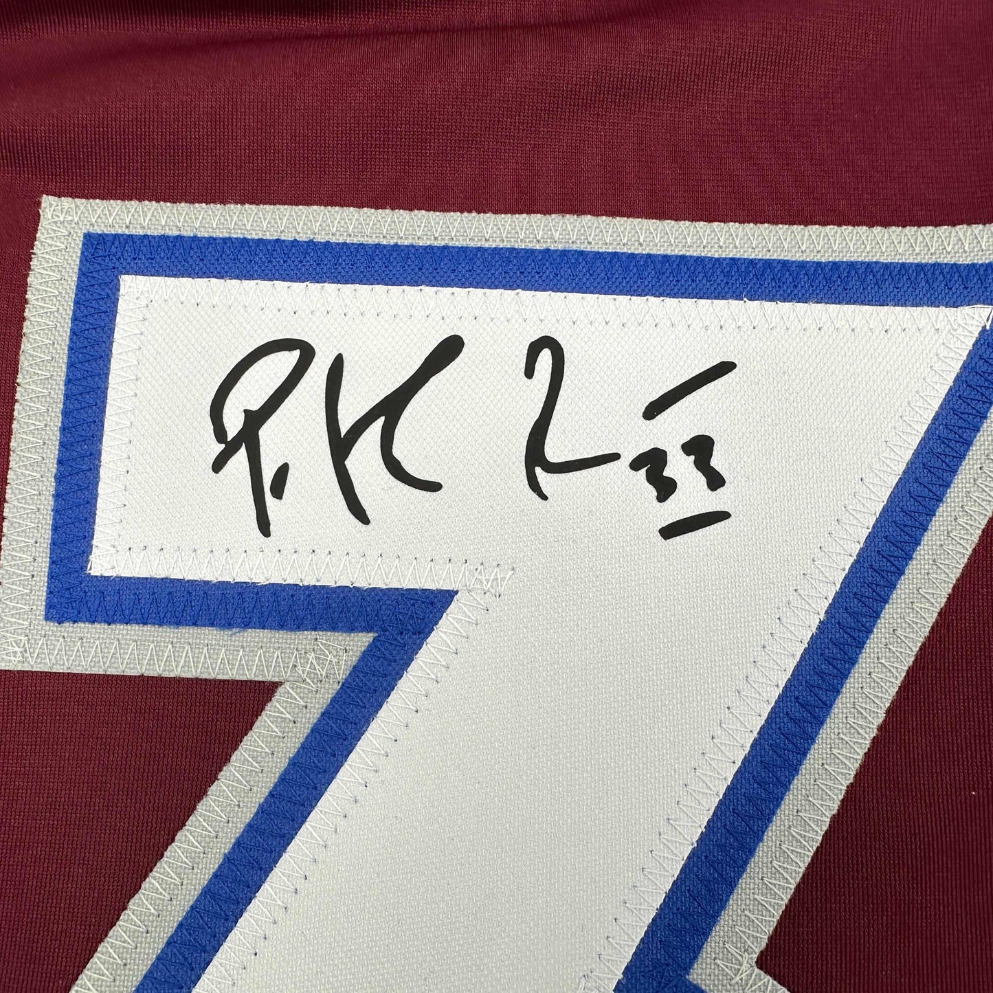 Facsimile Autographed Patrick Roy Colorado Maroon Reprint Laser Auto Hockey Jersey Size Men's XL
