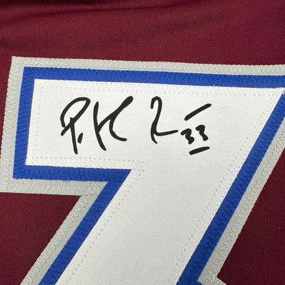 Facsimile Autographed Patrick Roy Colorado Maroon Reprint Laser Auto Hockey Jersey Size Men's XL