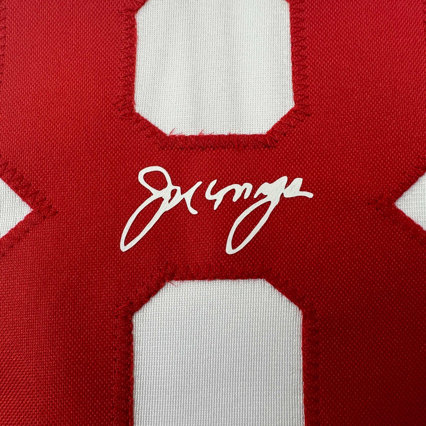Facsimile Autographed Joe Morgan Cincinnati White Reprint Laser Auto Baseball Jersey Size Men's XL