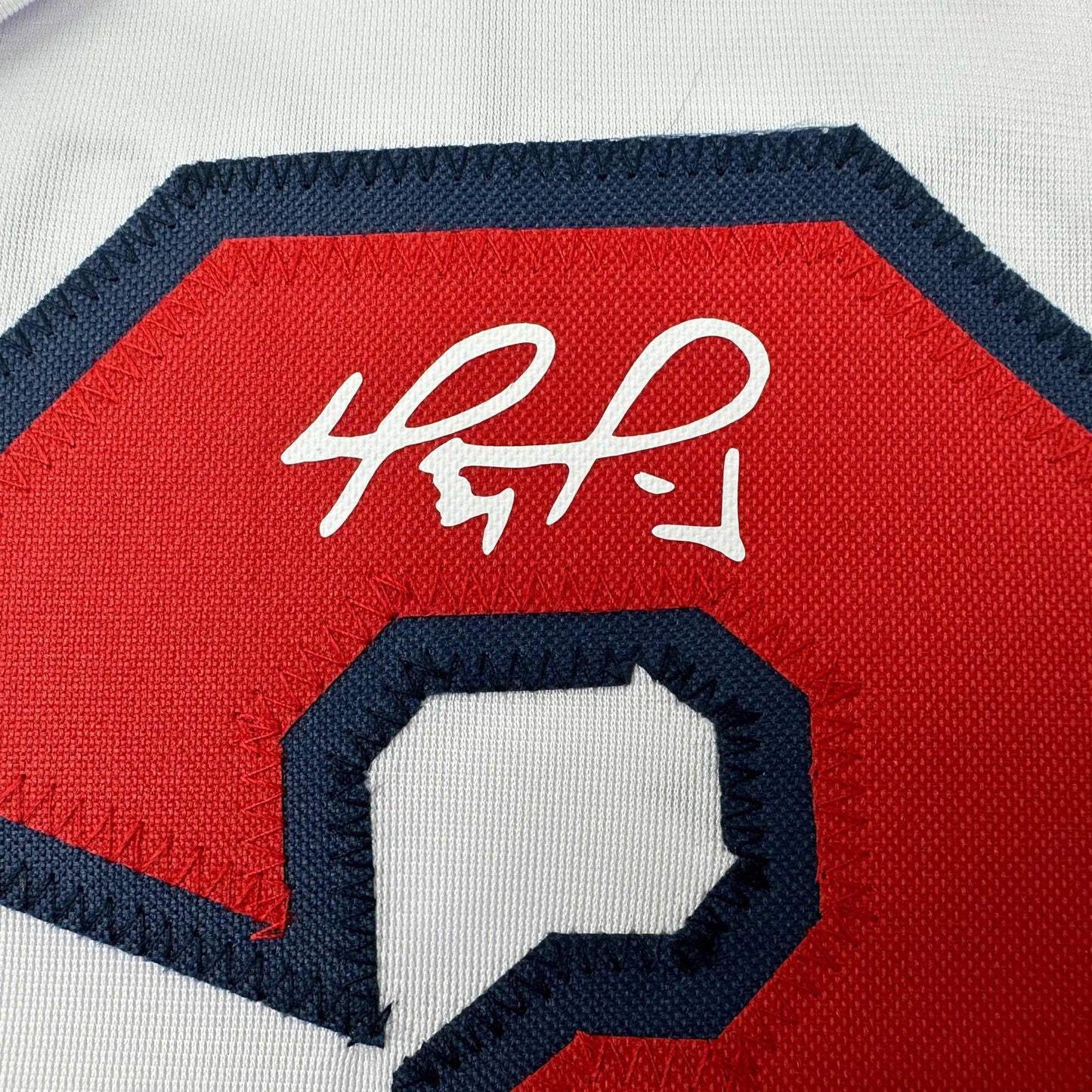 Facsimile Autographed David Ortiz Boston White Reprint Laser Auto Baseball Jersey Size Men's XL