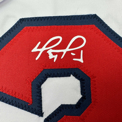 Facsimile Autographed David Ortiz Boston White Reprint Laser Auto Baseball Jersey Size Men's XL