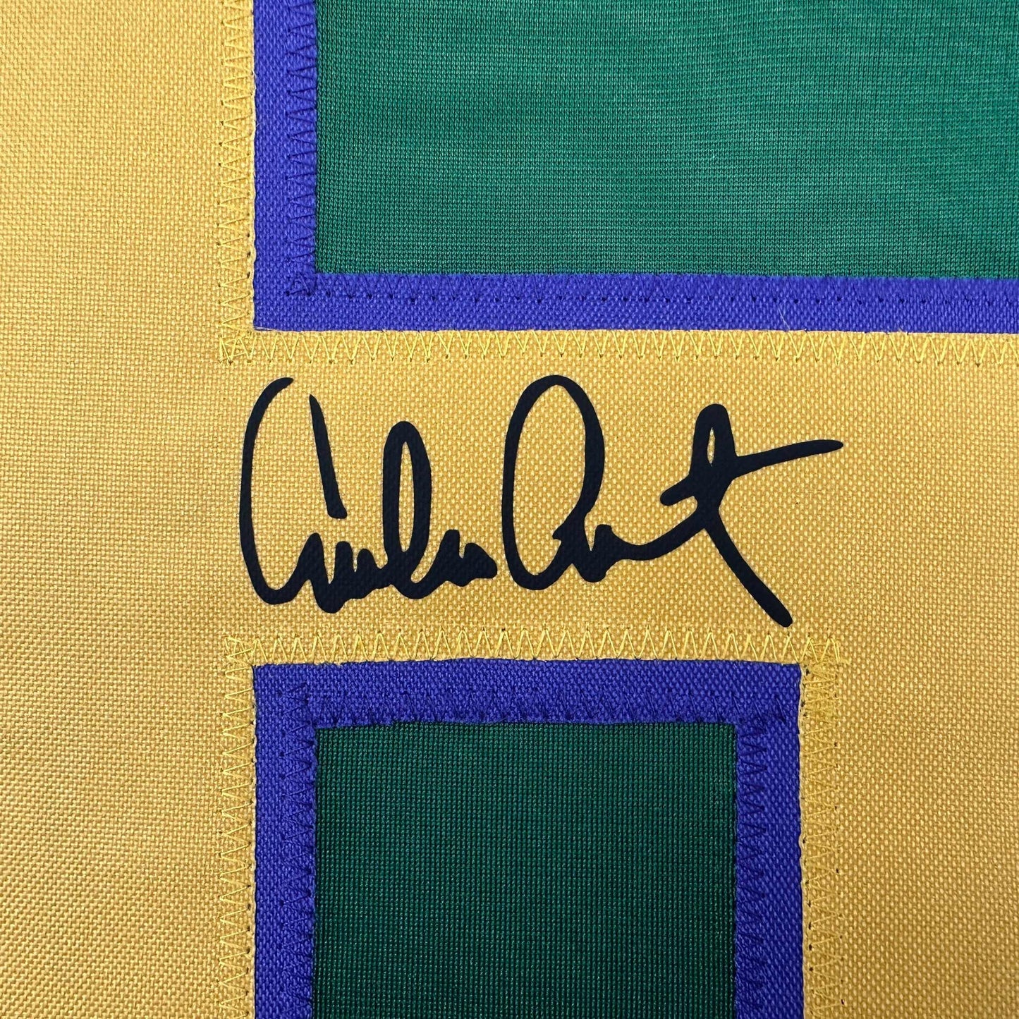 Facsimile Autographed Emilio Estevez Gordon Bombay Green Reprint Laser Auto Hockey Jersey Size Men's XL