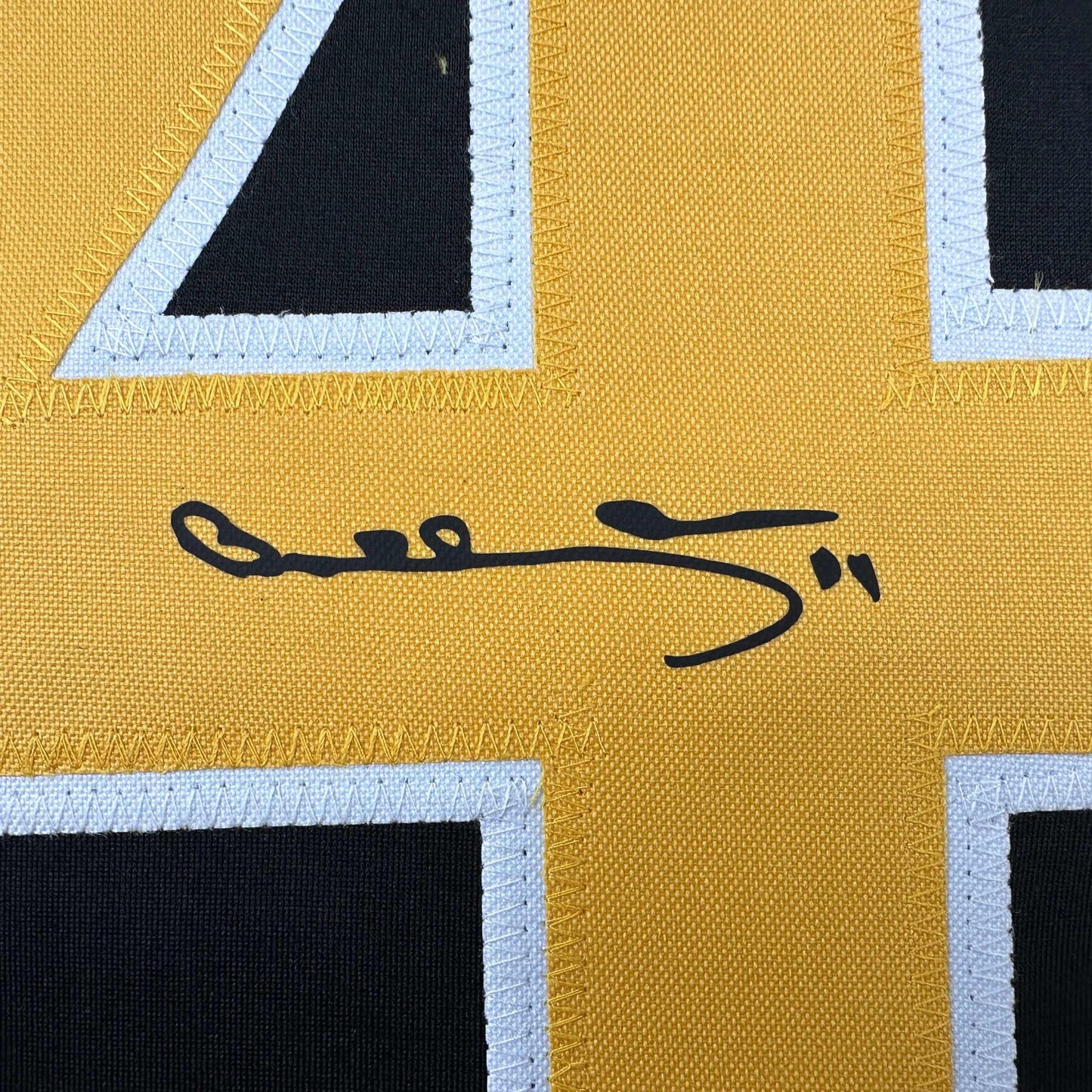 Facsimile Autographed Bobby Orr Boston Black Reprint Laser Auto Hockey Jersey Size Men's XL