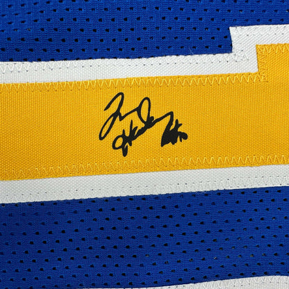 Facsimile Autographed Tim Hardaway Golden State Blue Reprint Laser Auto Basketball Jersey Size Men's XL