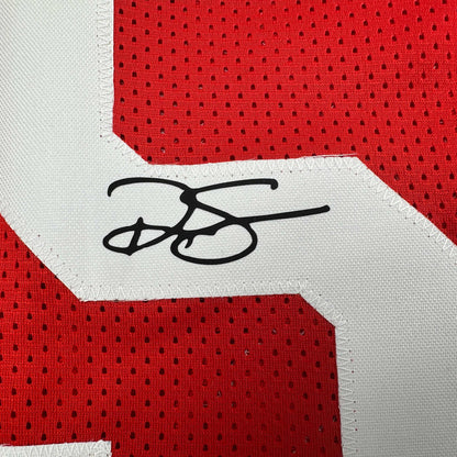 Facsimile Autographed Ralph Sampson Houston Red Reprint Laser Auto Basketball Jersey Size Men's XL