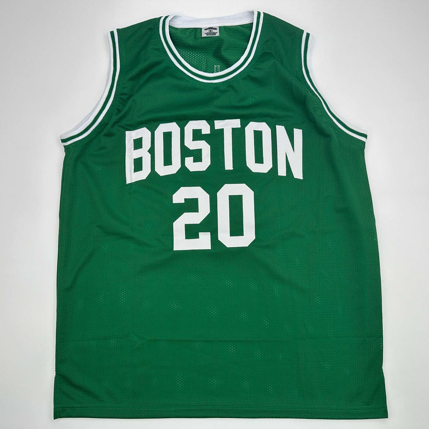 Facsimile Autographed Ray Allen Boston Green Reprint Laser Auto Basketball Jersey Size Men's XL
