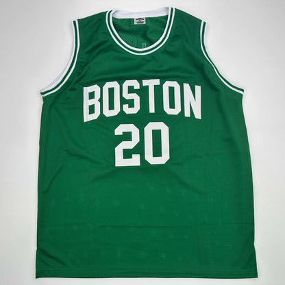 Facsimile Autographed Ray Allen Boston Green Reprint Laser Auto Basketball Jersey Size Men's XL