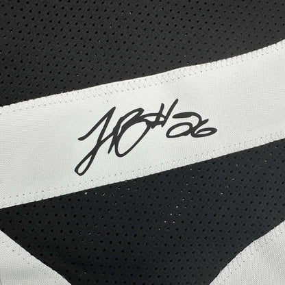 Facsimile Autographed Le'Veon LeVeon Bell Pittsburgh Black Reprint Laser Auto Football Jersey Size Men's XL