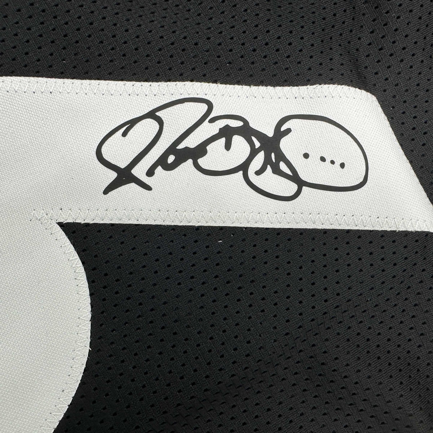 Facsimile Autographed Jerome Bettis Pittsburgh Black Reprint Laser Auto Football Jersey Size Men's XL