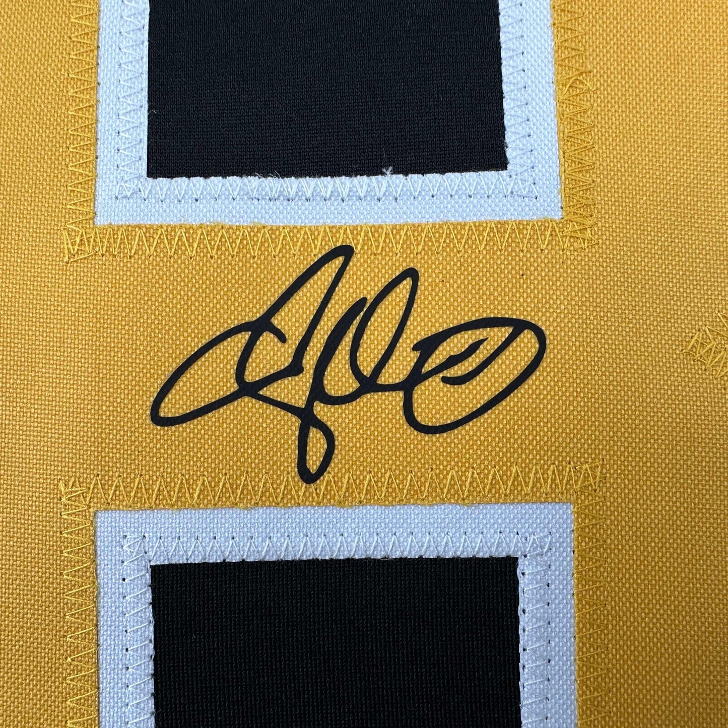 Facsimile Autographed Adam Sandler Happy Gilmore Boston Black Reprint Laser Auto Hockey Jersey Size Men's XL