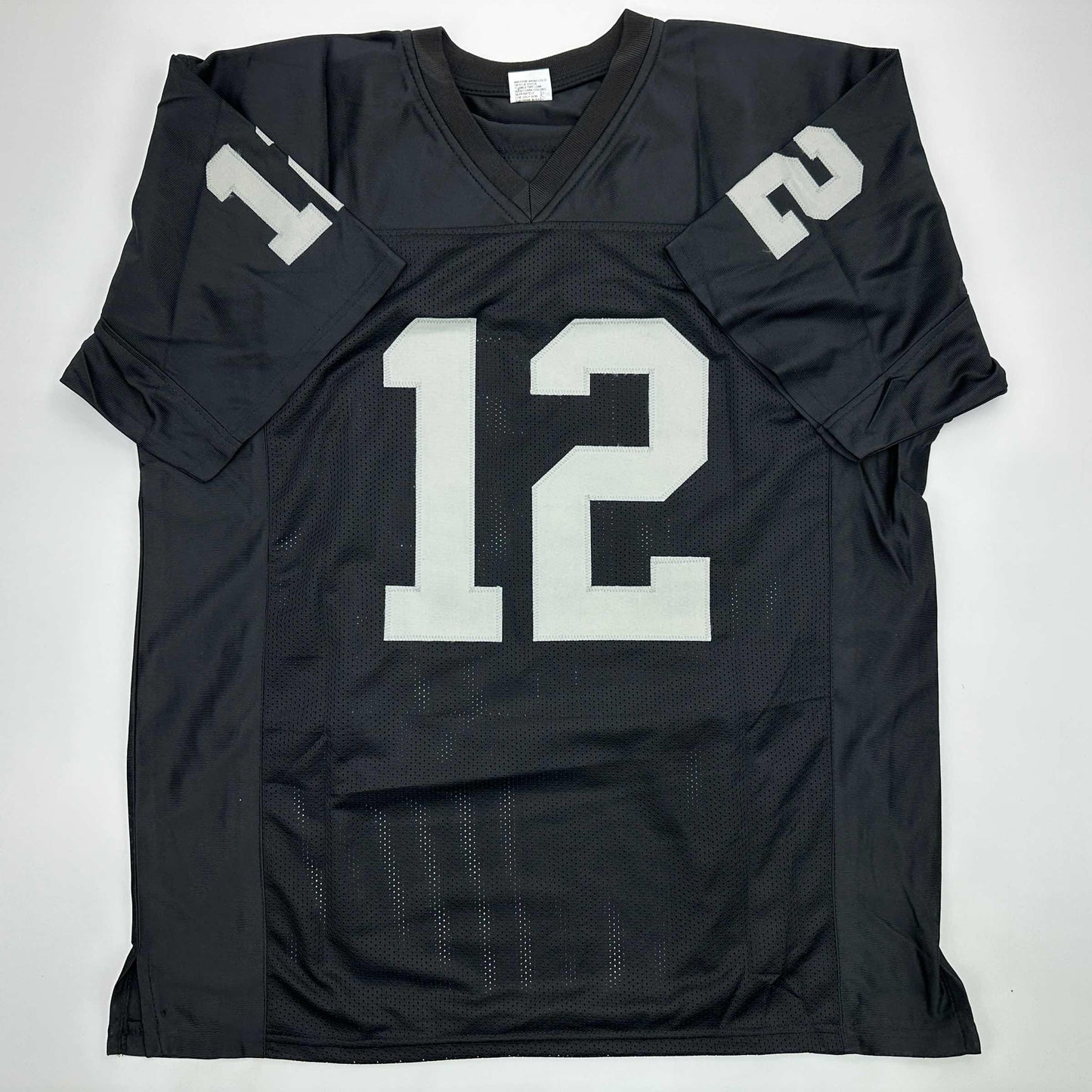 Facsimile Autographed Rich Gannon Oakland Las Vegas Black Reprint Laser Auto Football Jersey Size Men's XL