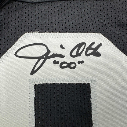Framed Facsimile Autographed Jim Otto 35x39 Oakland Las Vegas Black Reprint Laser Auto Football Jersey