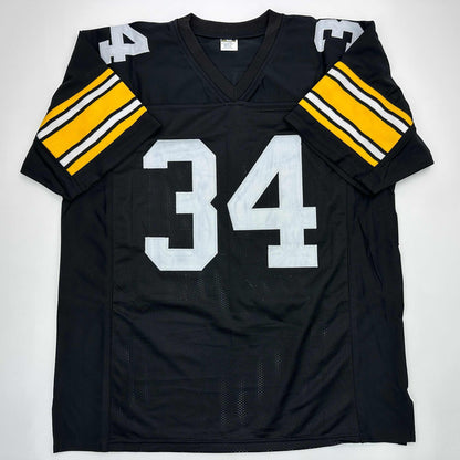 Facsimile Autographed Andy Russell Pittsburgh Black Reprint Laser Auto Football Jersey Size Men's XL
