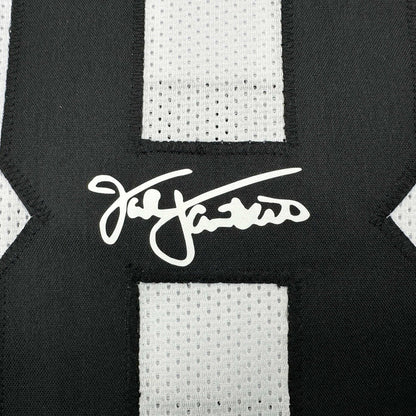 Framed Facsimile Autographed Jack Lambert 35x39 Pittsburgh White Reprint Laser Auto Football Jersey