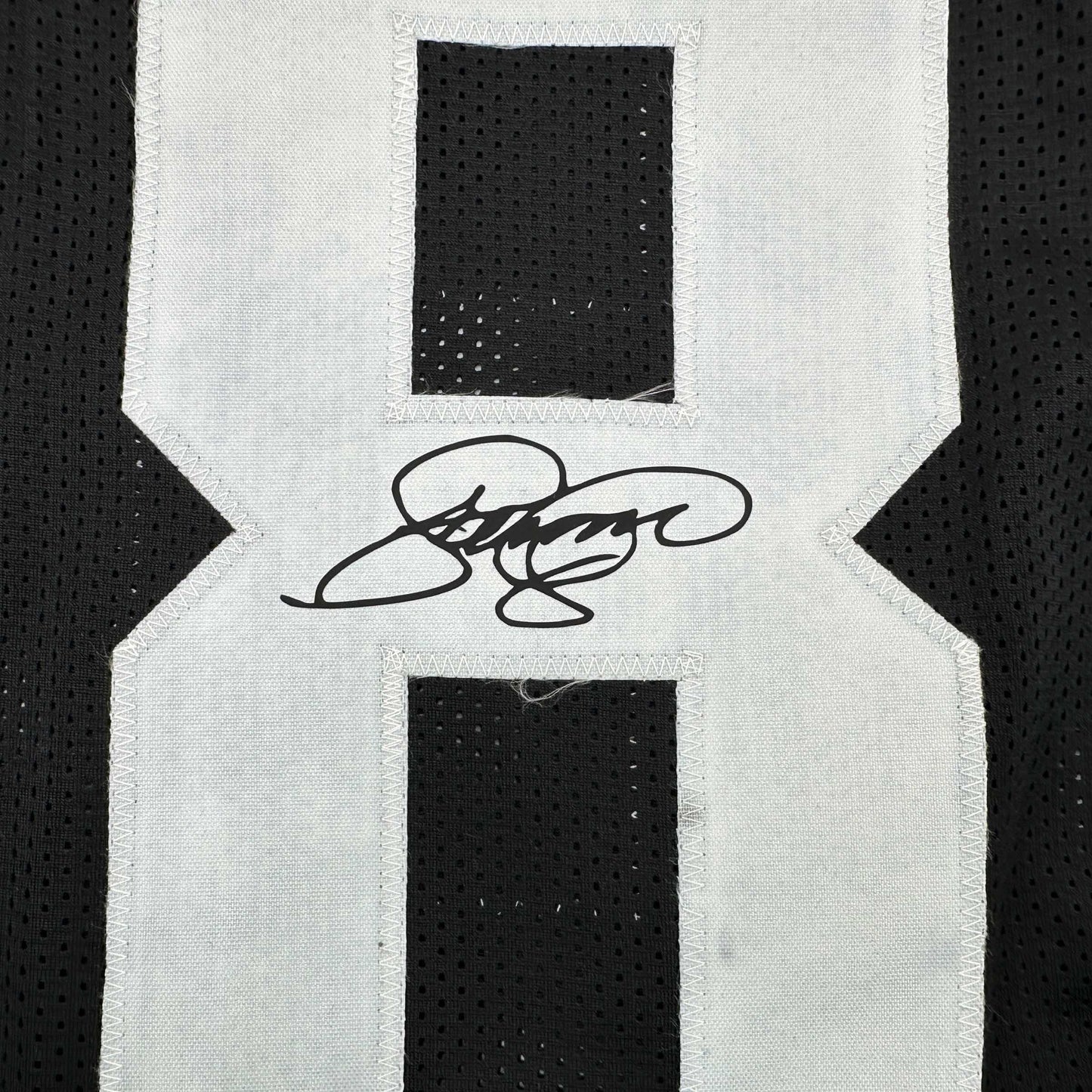 Framed Facsimile Autographed L.C. LC Greenwood 35x39 Pittsburgh Black Reprint Laser Auto Football Jersey
