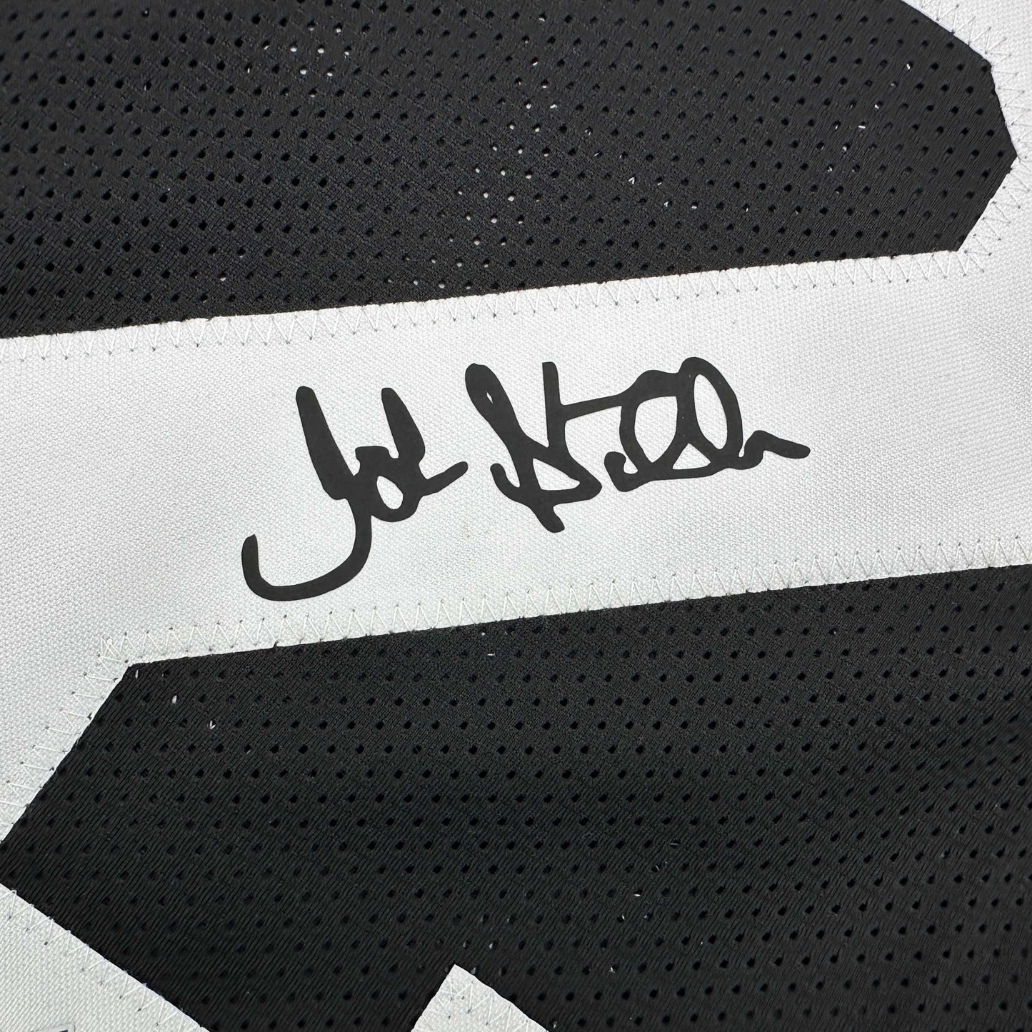 Facsimile Autographed John Stallworth Pittsburgh Black Reprint Laser Auto Football Jersey Size Men's XL