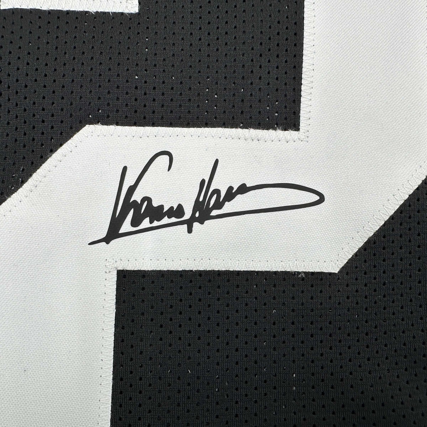 Facsimile Autographed Franco Harris Pittsburgh Black Reprint Laser Auto Football Jersey Size Men's XL