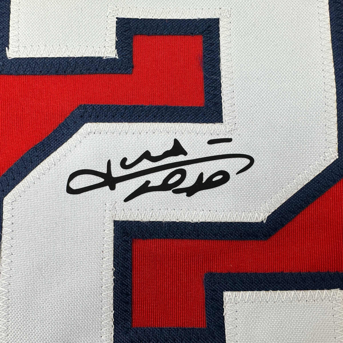 Facsimile Autographed Juan Soto Washington Red Reprint Laser Auto Baseball Jersey Size Men's XL