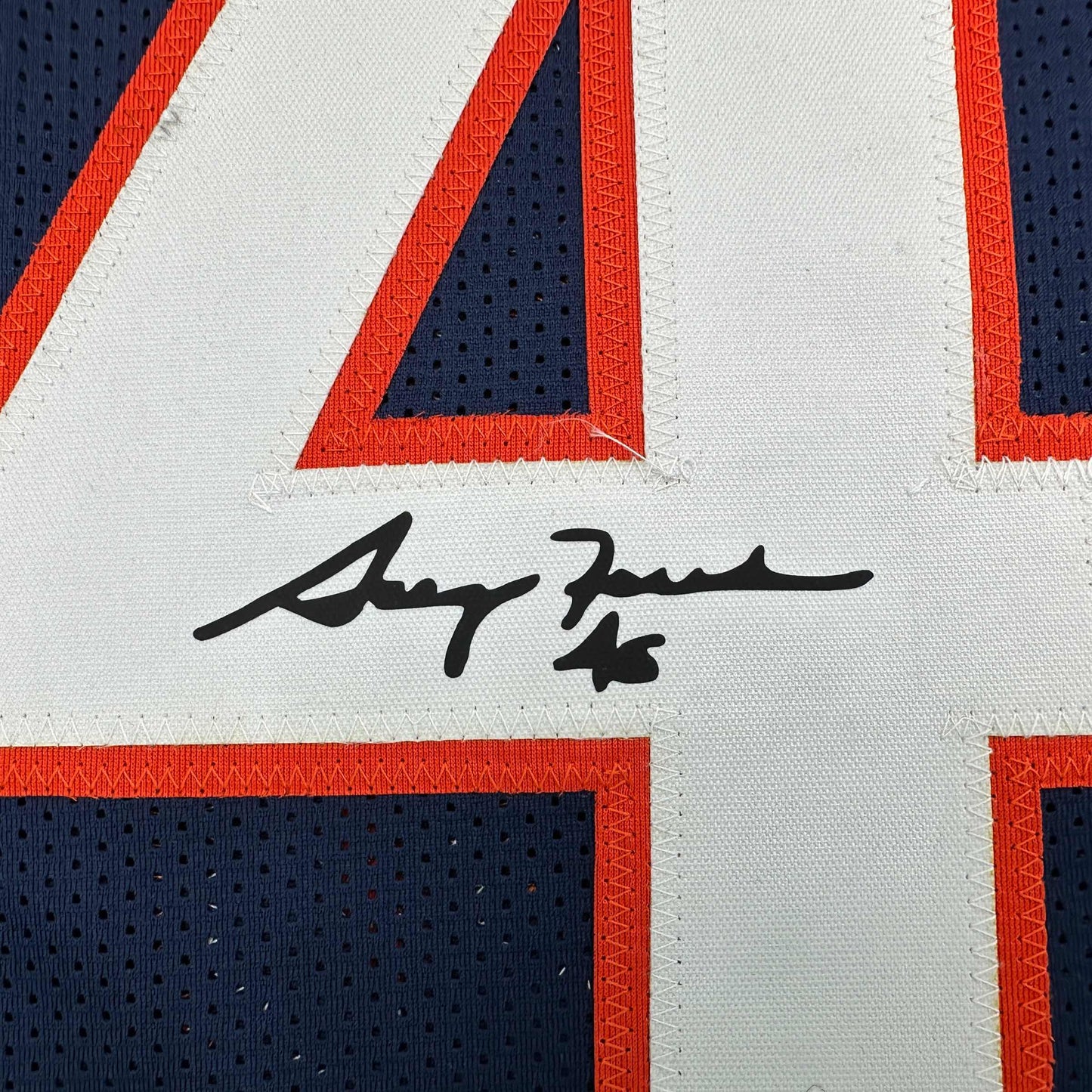 Facsimile Autographed Gary Fencik Chicago Blue Reprint Laser Auto Football Jersey Size Men's XL