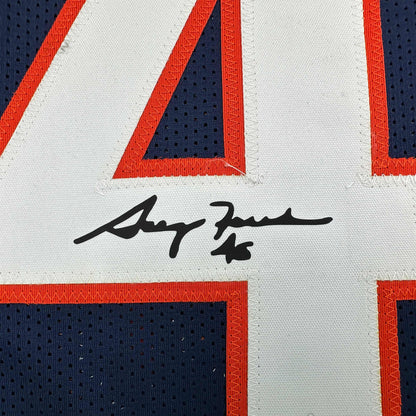 Facsimile Autographed Gary Fencik Chicago Blue Reprint Laser Auto Football Jersey Size Men's XL