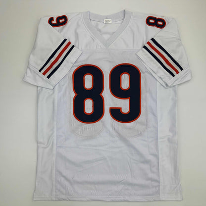 Facsimile Autographed Mike Ditka Chicago White Reprint Laser Auto Football Jersey Size Men's XL