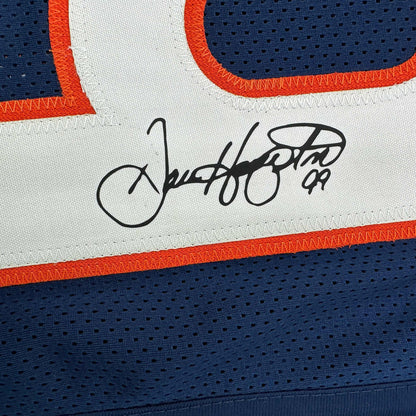 Facsimile Autographed Dan Hampton Chicago Blue Reprint Laser Auto Football Jersey Size Men's XL