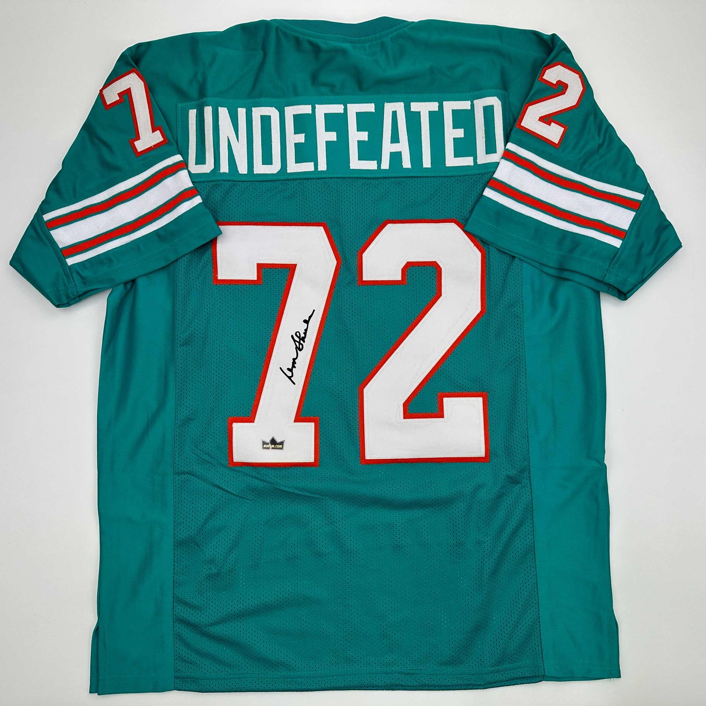 Facsimile Autographed Don Shula 1972 Undefeated Miami Teal Reprint Laser Auto Football Jersey Size Men's XL