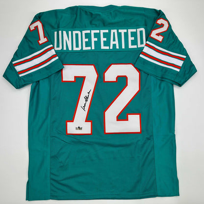 Facsimile Autographed Don Shula 1972 Undefeated Miami Teal Reprint Laser Auto Football Jersey Size Men's XL