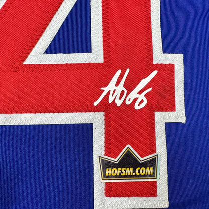 Facsimile Autographed Anthony Rizzo Chicago Blue Reprint Laser Auto Baseball Jersey Size Men's XL