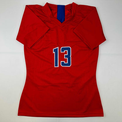 Facsimile Autographed Alex Morgan United States USA Red World Cup Reprint Laser Auto Soccer Jersey Size Men's XL