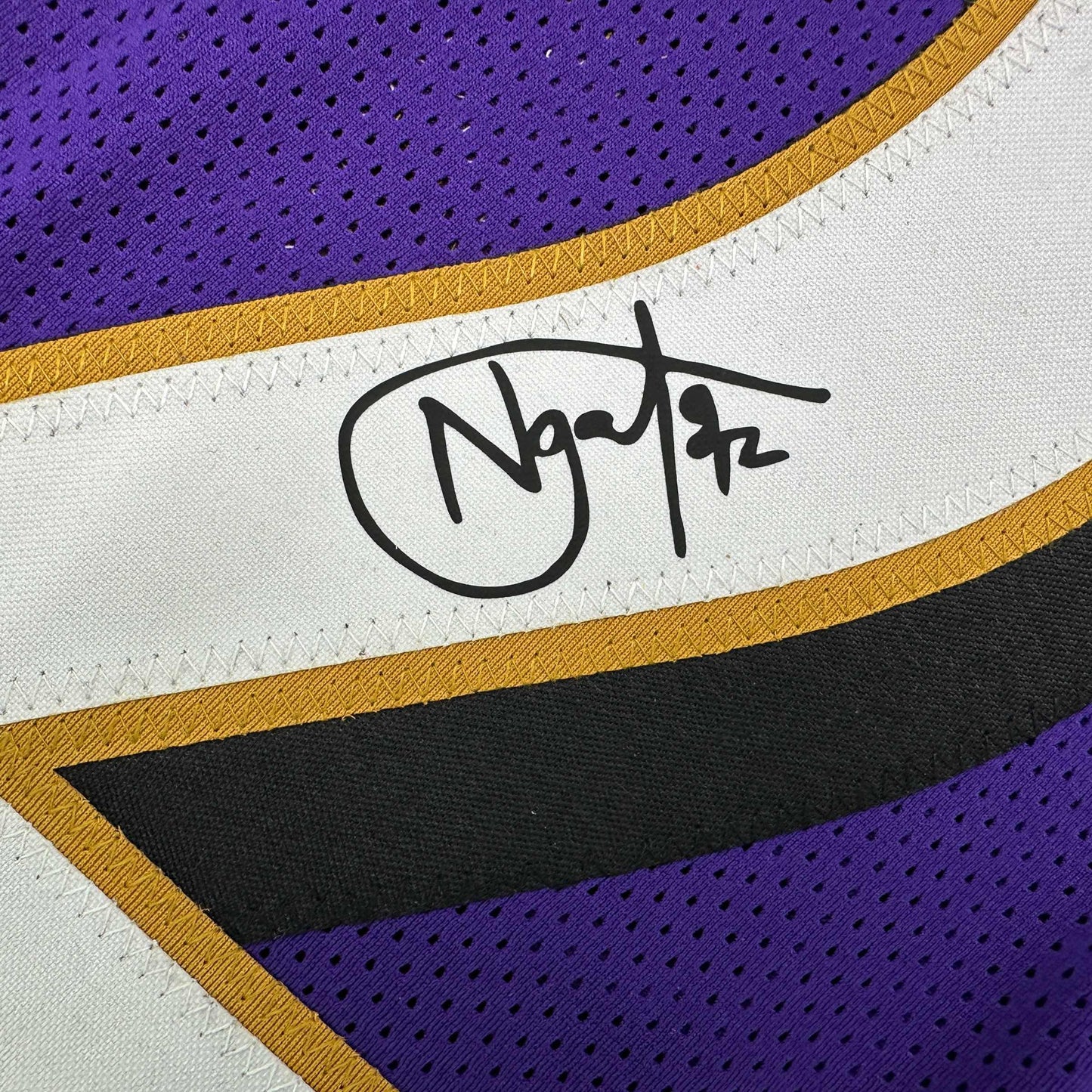 Framed Facsimile Autographed Haloti Ngata 35x39 Baltimore Purple Reprint Laser Auto Football Jersey