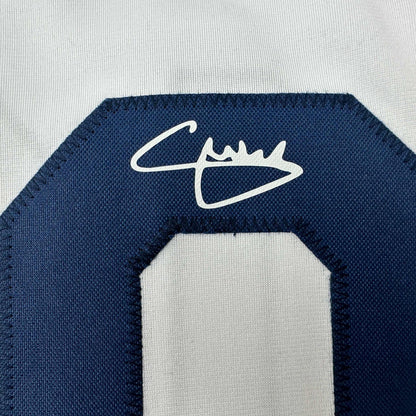 Facsimile Autographed Christian Pulisic United States USA White World Cup Reprint Laser Auto Soccer Jersey Size Men's XL