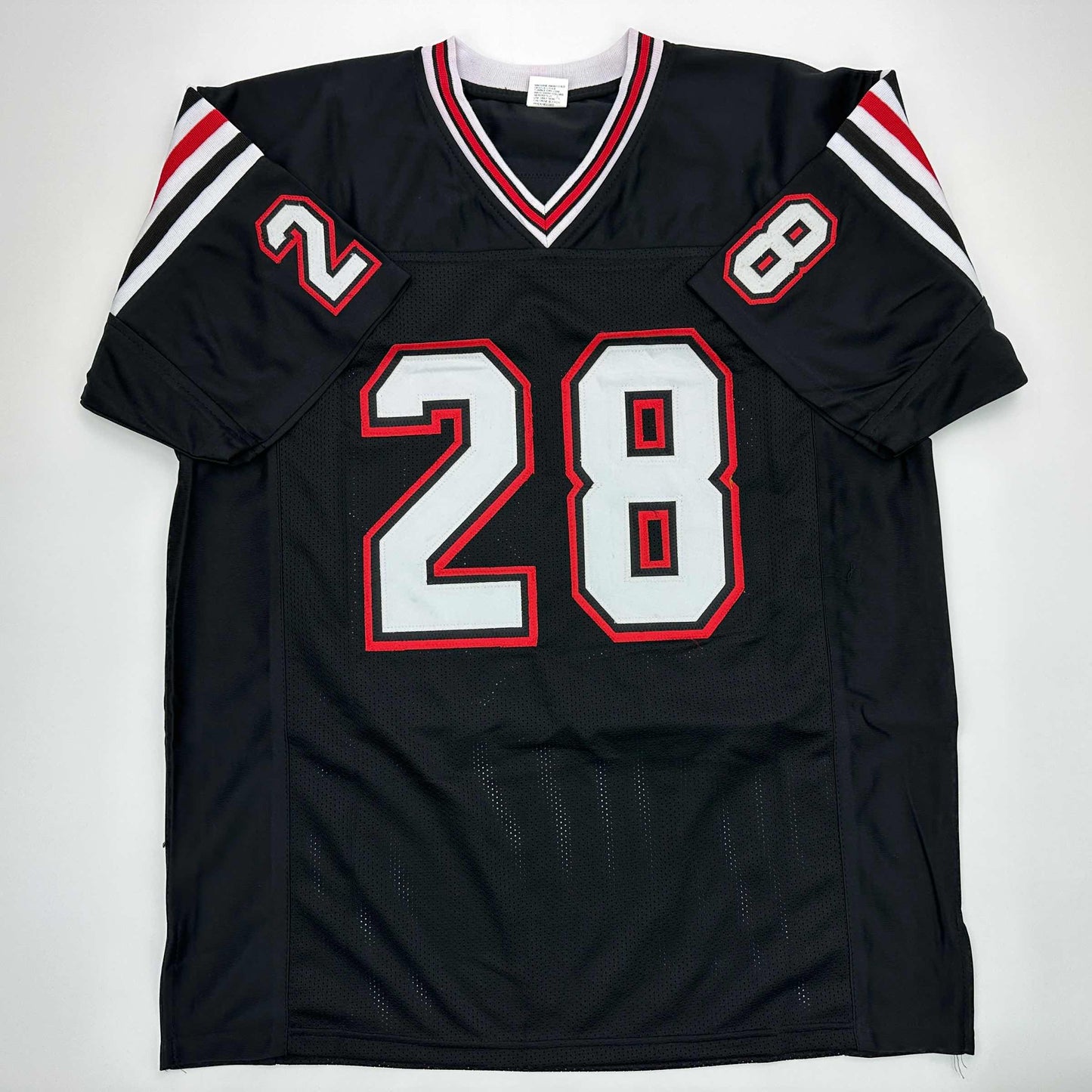 Facsimile Autographed Marshall Faulk San Diego State Black Reprint Laser Auto College Football Jersey Size Men's XL