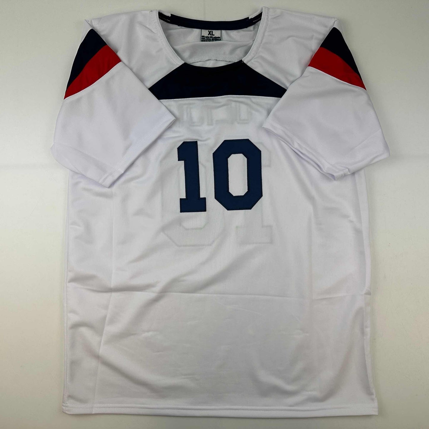 Facsimile Autographed Christian Pulisic United States USA White World Cup Reprint Laser Auto Soccer Jersey Size Men's XL
