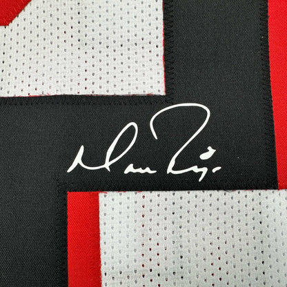 Facsimile Autographed Matt Ryan Atlanta White Reprint Laser Auto Football Jersey Size Men's XL