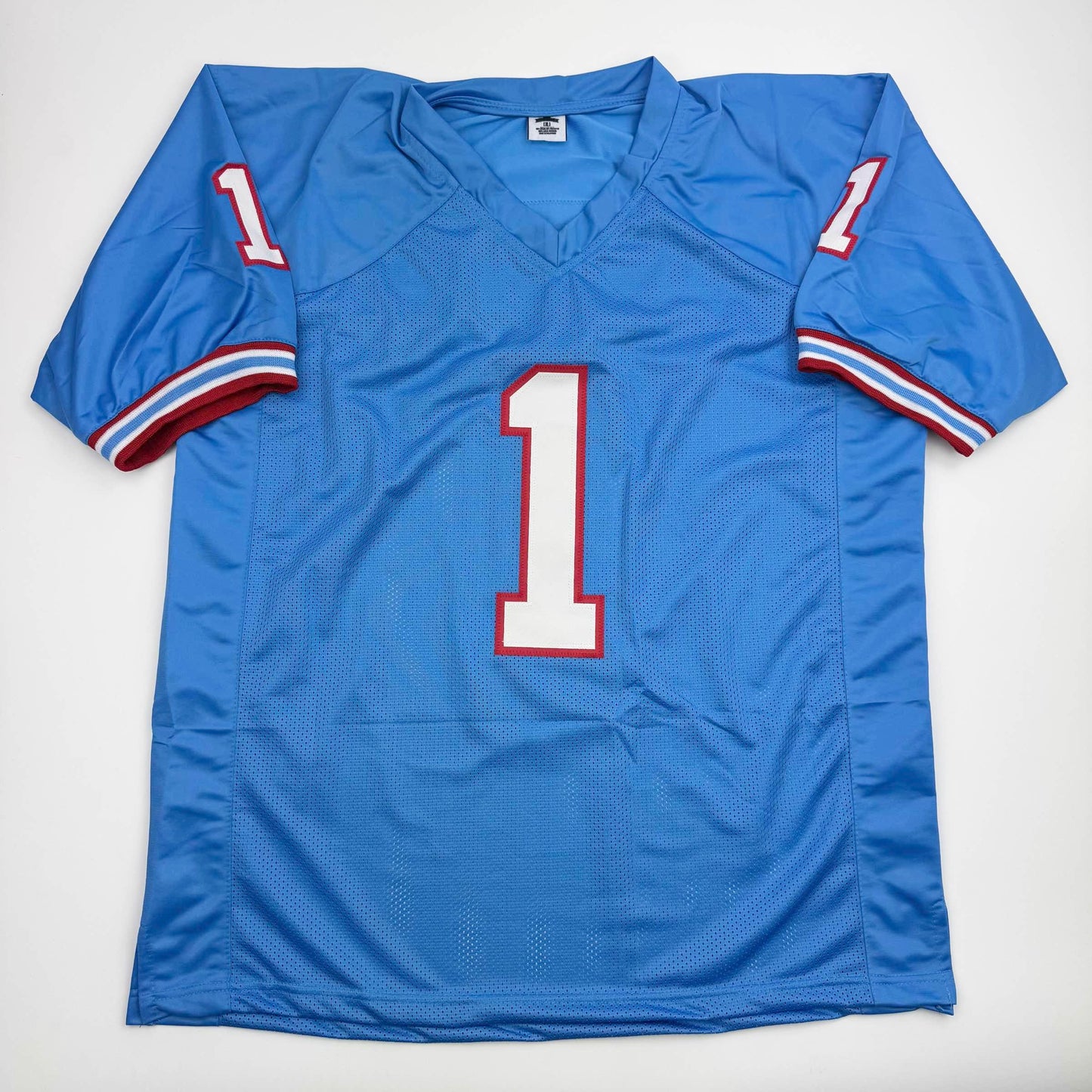 Autographed/Signed Cameron Cam Ward Tennessee Retro Light Blue Football Jersey JSA COA
