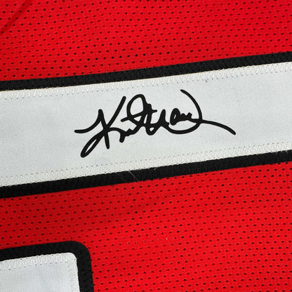 Facsimile Autographed Kurt Warner Arizona Red Reprint Laser Auto Football Jersey Size Men's XL