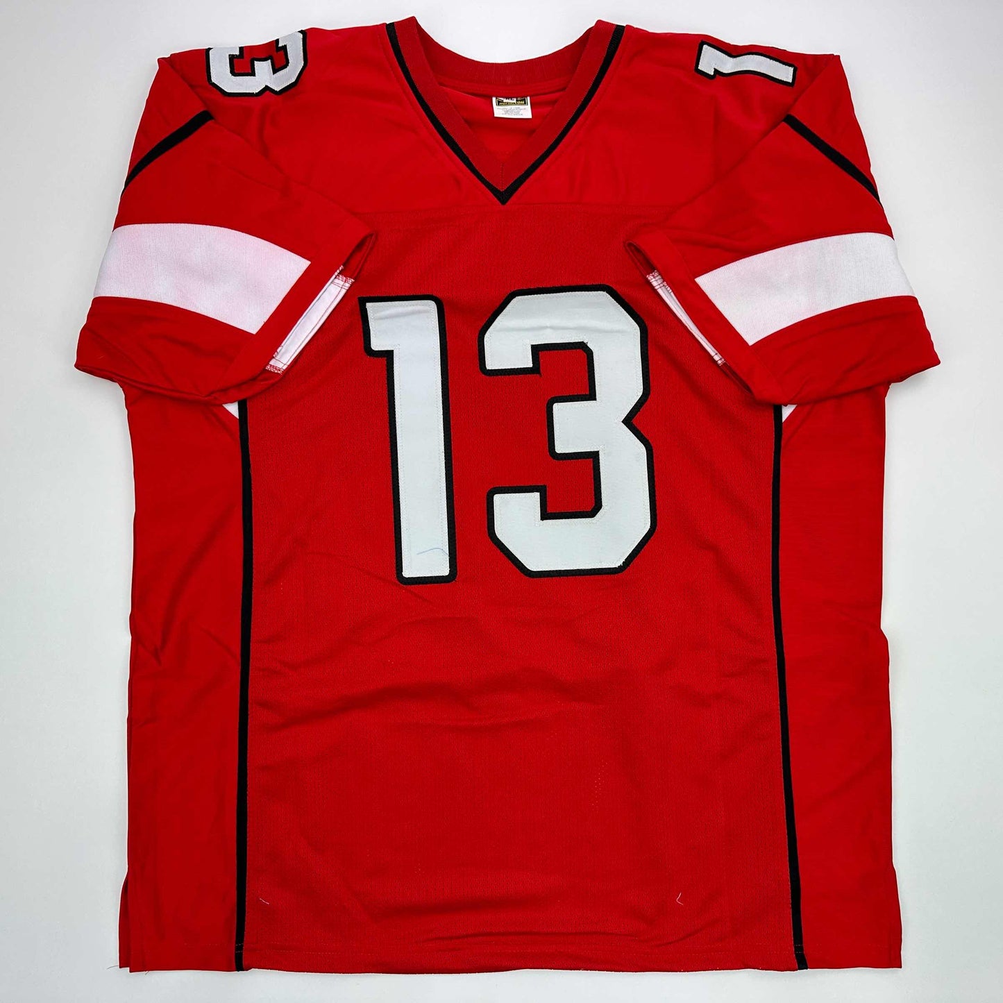 Facsimile Autographed Kurt Warner Arizona Red Reprint Laser Auto Football Jersey Size Men's XL
