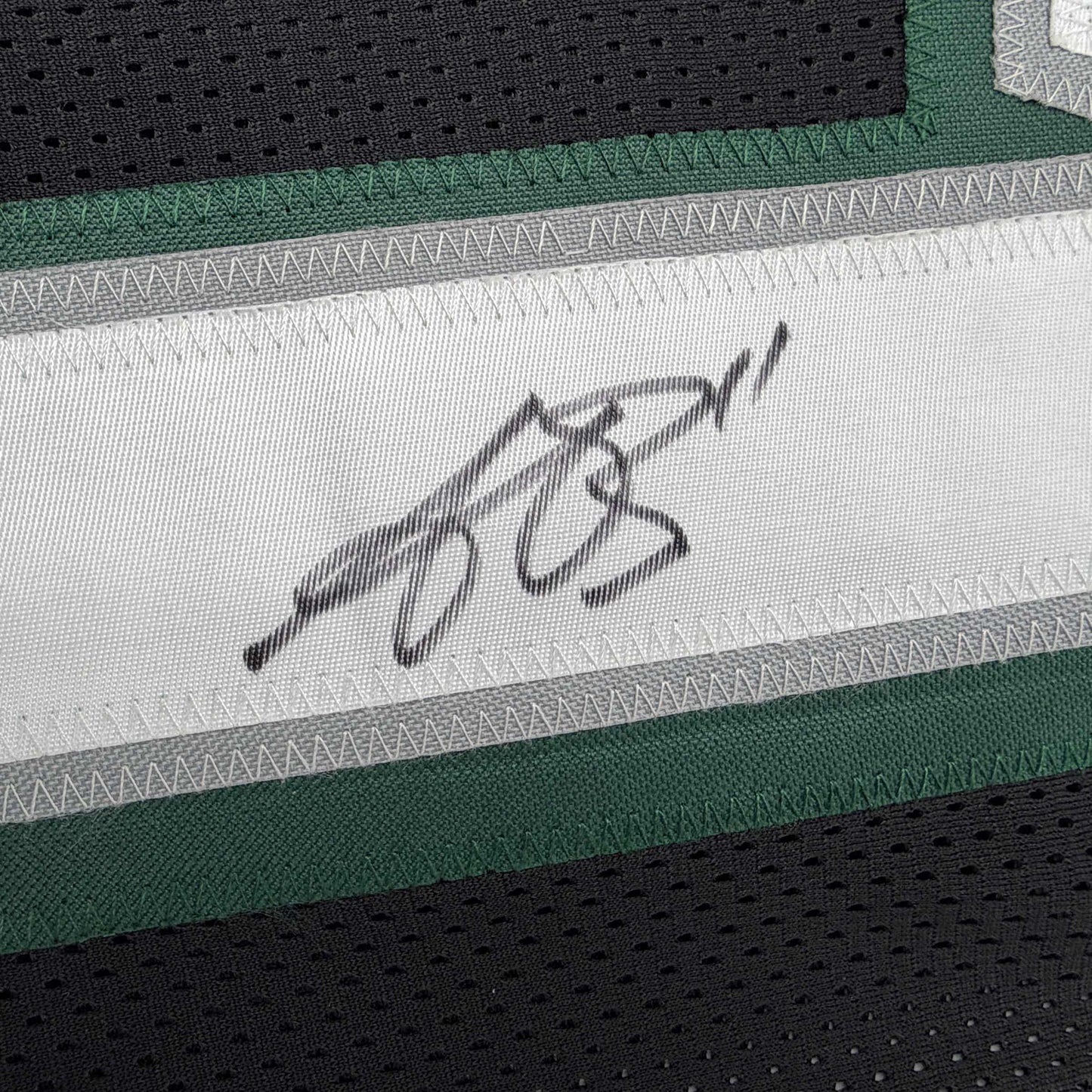 Autographed/Signed AJ A.J. Brown Philadelphia Black Football Jersey Beckett BAS COA