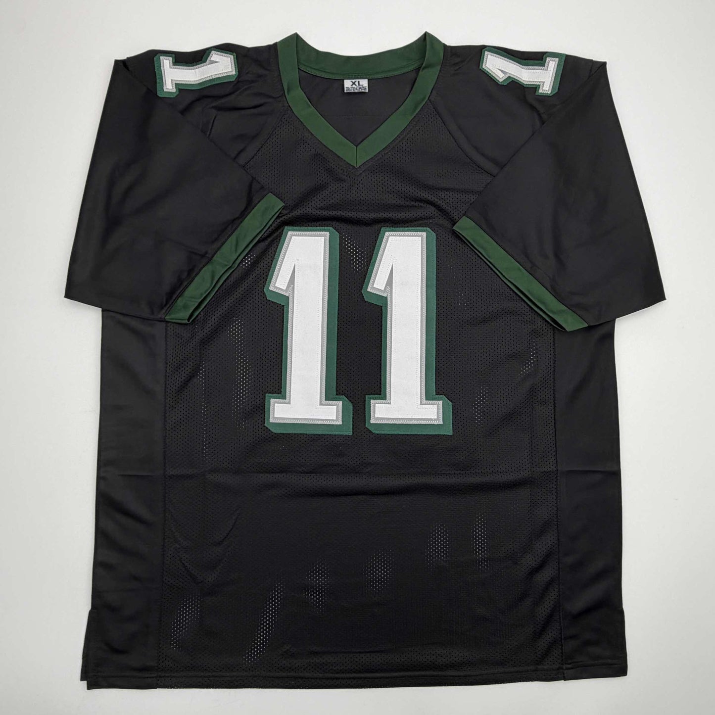 Autographed/Signed AJ A.J. Brown Philadelphia Black Football Jersey Beckett BAS COA