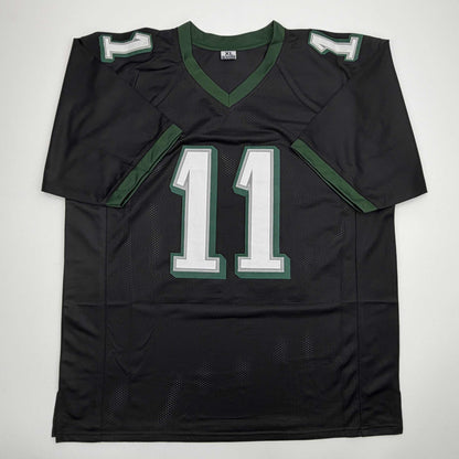 Autographed/Signed AJ A.J. Brown Philadelphia Black Football Jersey Beckett BAS COA