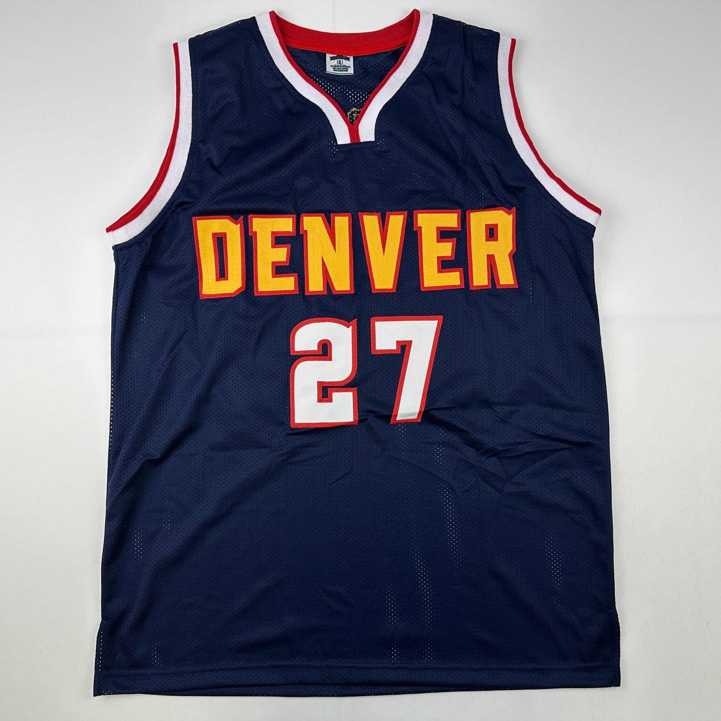 Facsimile Autographed Jamal Murray Denver Blue Reprint Laser Auto Basketball Jersey Size Men's XL